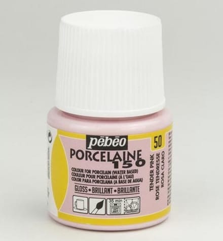 Porseleinverf - 50 Tender Pink - Pebeo - 45ml