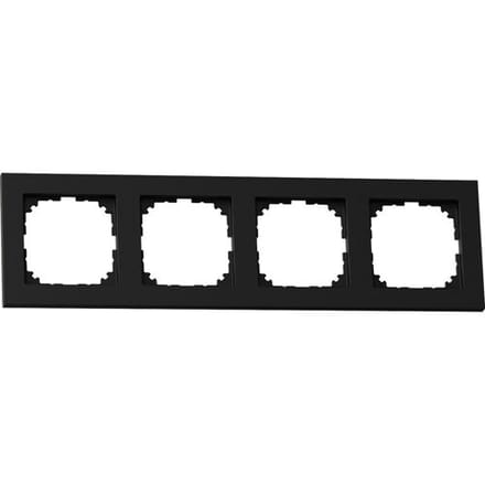 Schneider- Electric Schneider Electric afdekraam M-Pure 4-voudig Mat zwart