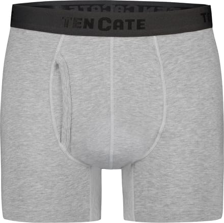 Ten Cate Basics shorts met gulp grey melange 2-pack voor Heren | Maat S