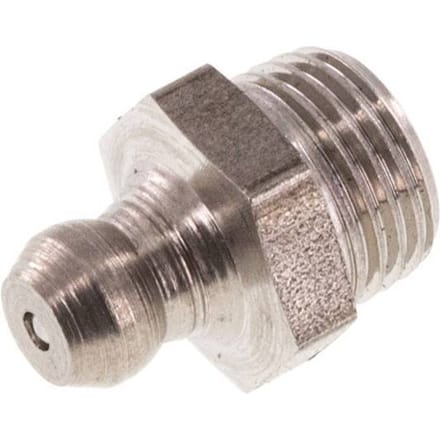 Rechte Smeernippel RVS R 1/8 Inch DIN 71412 [2 Stuks]