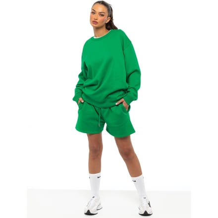 Enzo Dames Oversized Sweatshirt Tracksuit Met Korte Broek