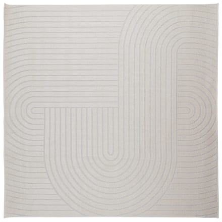 vidaXL - Binnen- - en - buitenkleed - PALMERAS - Crème - 200 - x - 200 - cm - Polyester