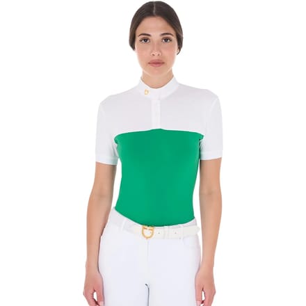 Dameswedstrijdpolo Equestro Buttons 1/2 Mesh