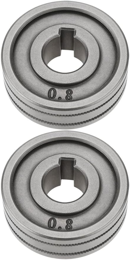 Dailygoods- Aandrijfrollen 30 mm - 2 Stuks - V-groef 0,8 mm/1,0 mm