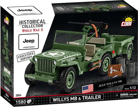 COBI 2804 Willys MB +Trailer & M2 Gun