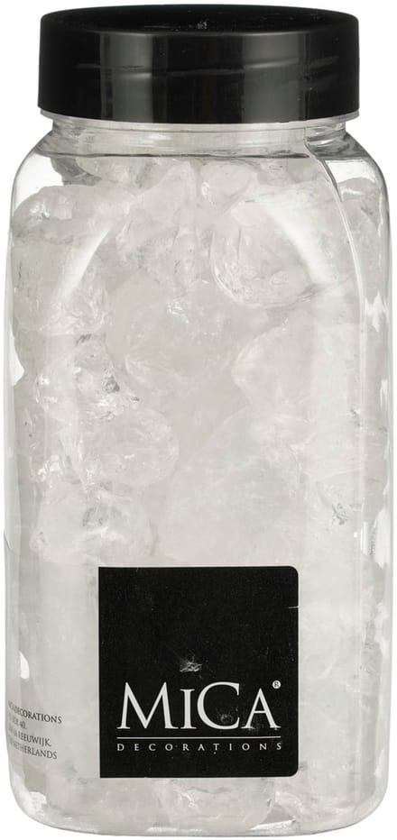 Glas Brokken Groot Transparant 650ml - Mica Decorations