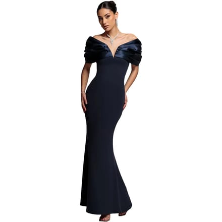 Satinavondjurk dames Goddiva Maxi