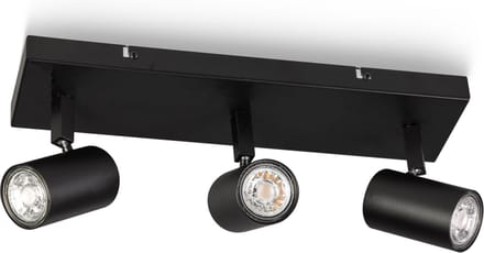 ETH The Common - Spot - GU10 - 3 Lichtbronnen op balk - Zwart
