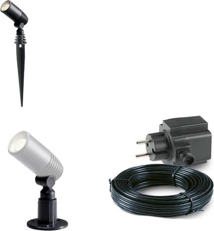 1x LED grond spot - 12V - 2 watt - complete set