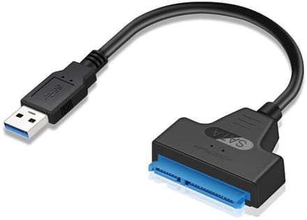 Dailygoody - naar USB Adapter - Externe Converter - 2.5 inch Formaat - USB 3.0 - Data Overdracht - Geschikt voor SSD en HDD
