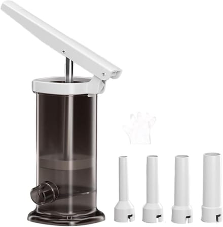 Worstvuller - Worstmachine Vuller - Worstjes Maken - Hefboom Principe - 2 liter - Grijs
