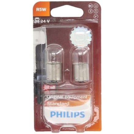P27/7w lamp PHILIPS R5W 24V/5W, 2 Stuk