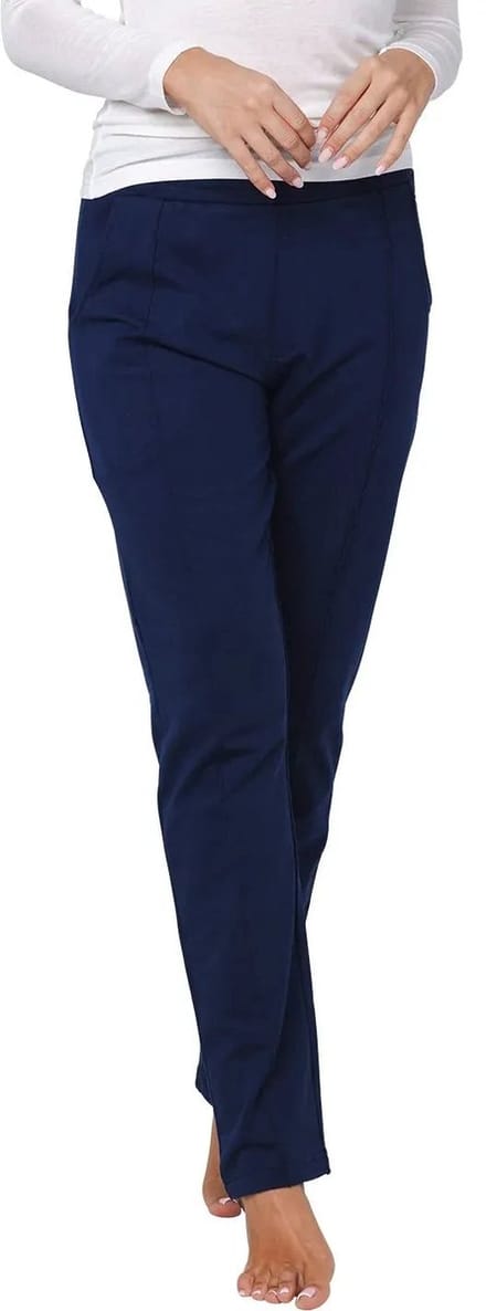 Pastunette Lounge/Pyjama Broek - Bio Katoen - Donkerblauw - Maat 36