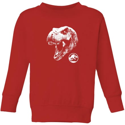Jurassic Park T Rex Kids' Sweatshirt - Red - 122/128 (7-8 jaar)