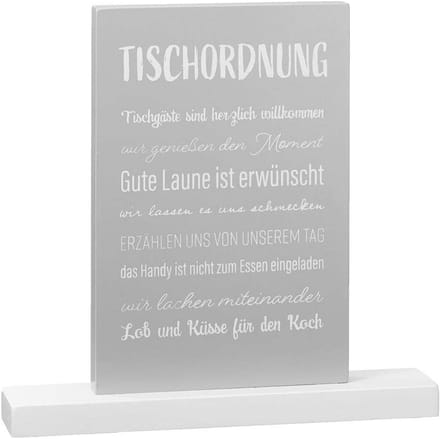 Tafelregels eniquette voor gasten 24x25 cm