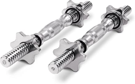 Korte Halterstangen Set van 2 - 35 cm x 25 mm - Verchroomd en Antislip