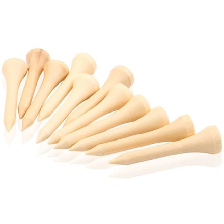 Houten milieuvriendelijke golf tees 100 stuks 1 pak (4.2cm) beige