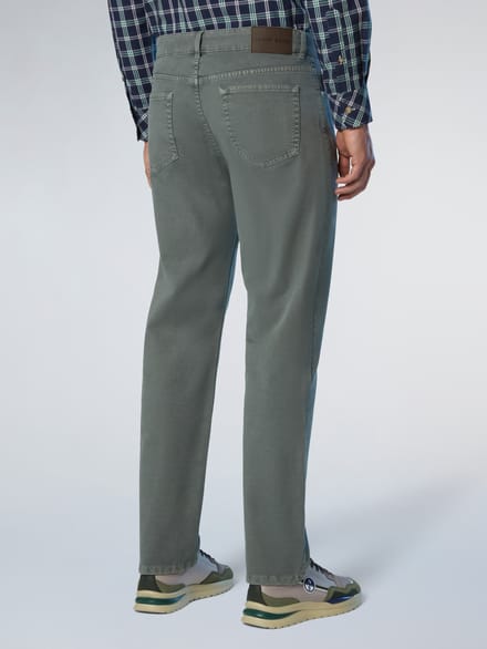 North Sails Broek Broken twill met 5-pocketstijl