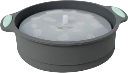 Popcorn Kom - Magnetron Snack - Snelle Snacks - Opvouwbaar Siliconen - 25cm Diameter - Grijs