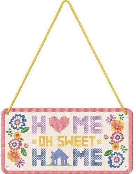 Nostalgic Art Metalen bord Hanging Home Sweet Home