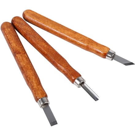 3 6 9 Stuks Houtsnijgereedschap Set Mes Mini Beitel Staal Met Handvat voor Doe-het-zelf Knutselset 3pcs brown