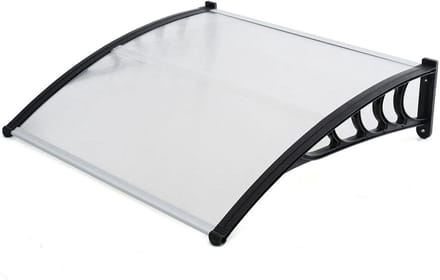 Deurluifel - Huisdeur Overkapping - Bescherming Buiten - Gebogen Boogvorm - 200 cm - Transparant