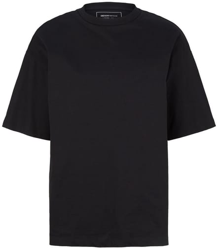 Tom Tailor Denim - Oversized T-shirt van katoen - Maat L - Black