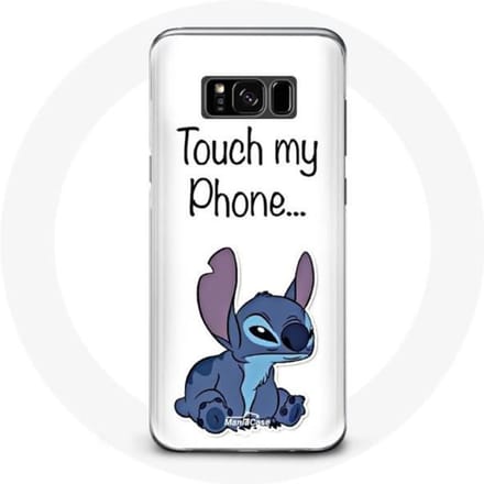 Hoesje voor Samsung Galaxy S8 Lilo en Stitch Leuke witte achtergrond