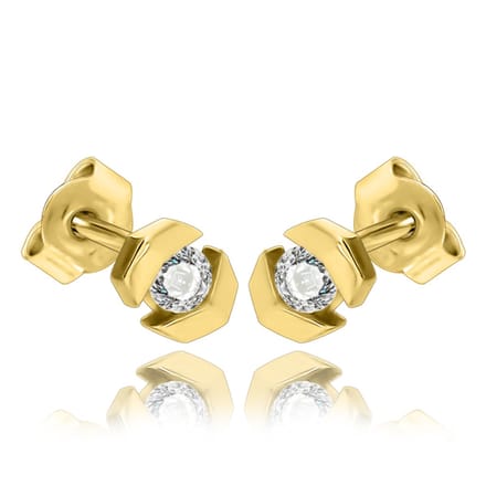 Juwelier Zwartevalk - 14 karaat gouden oorbellen 12.323--