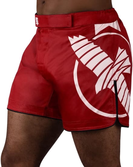 Hayabusa Icon Mid-Length Vechtsport Broek Rood Wit - L - Jeans Maat 34