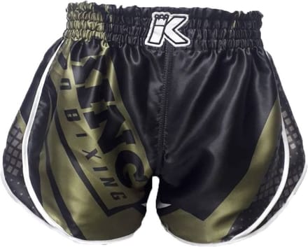 King Stormking 1 Muay Thai Kickboks Broekje Zwart Groen