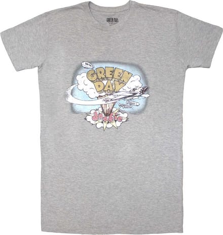 Green Day - Vintage Dookie Korte jurk - L - Grijs
