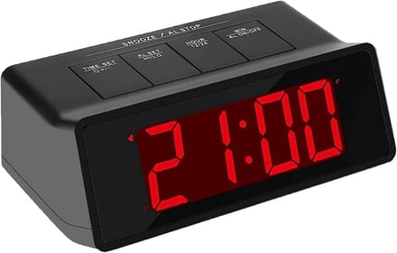 Digitale LED Wekker met Snooze, Verstelbare Helderheid en Nachtmodus