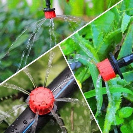 300 Stuks Verstelbare Irrigatiesproeiers voor Tuin, Micro Drip Bewateringssysteem, Efficiënte Watergift en Tuinirrigatie Kit