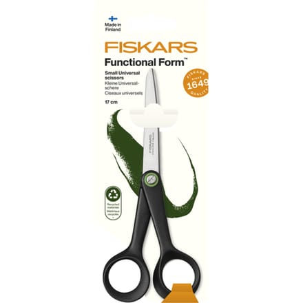 Schaar Fiskars Functional Form universeel klein 17cm zwart