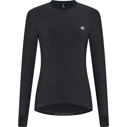 Rogelli Essential Dames Hardloopshirt Lange Mouw - Zwart