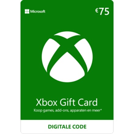 Xbox Gift Card 75 euro | Xbox Kaart | Xbox Tegoed