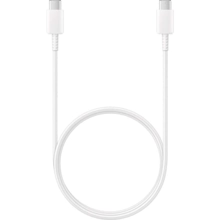 Samsung USB cable USB-C (M) to USB-C (M) USB 2.0 (Max 3A/25W) 1 m white