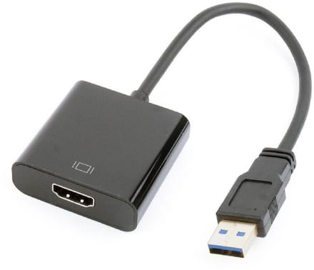 Gembird USB to HDMI Display Adapter - Zwart - Universele Aansluiting voor Externe Weergave