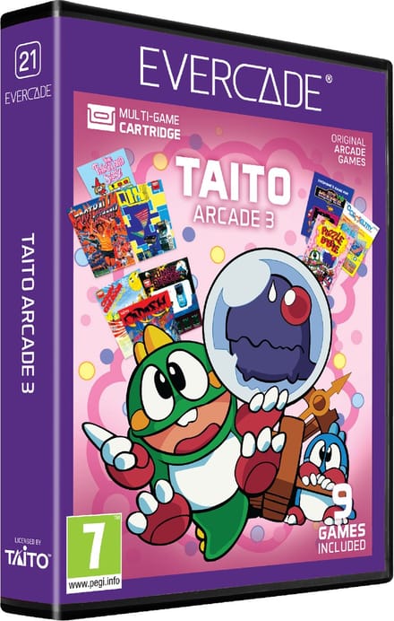 Evercade Cartridge - TAITO Arcade 3 - 9 games