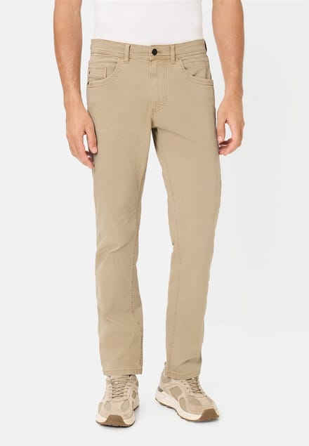 camel active Relaxed Fit 5-Pocket Broek - Maat menswear-32/32 - Beige