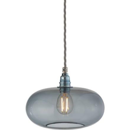 EBB & FLOW hanglamp Horizon, rookgrijs, glas, Ø 21 cm