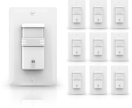 Wandsensor met Bewegingssensor voor Binnen - Lichtschakelaar voor Vakantie en Thuisgebruik