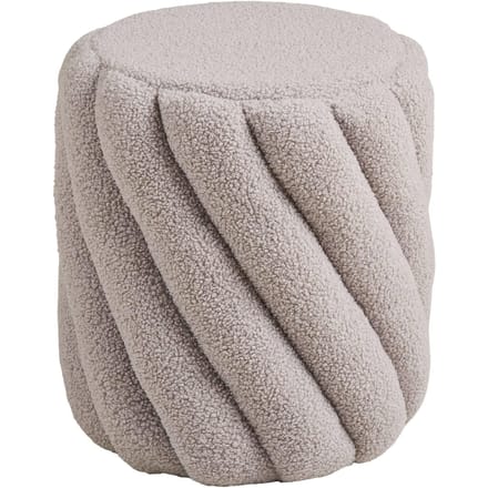 House Nordic Sana Poef Grijs Bouclé