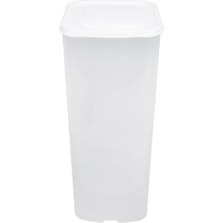 Broodopbergcontainer Plastic Transparant Ruimtebesparend Multifunctioneel met Deksel Broodbewaarder voor L white