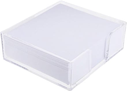 Memoblokjes Set - Notitieblaadjes Blok - Thuis Kantoor - Uittrekbaar Ontwerp - 11.5 x 10.5 cm - Wit