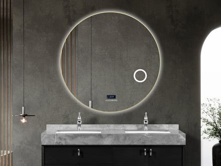 Mawialux LED Badkamerspiegel - Bluetooth - Livia - 120cm - goud