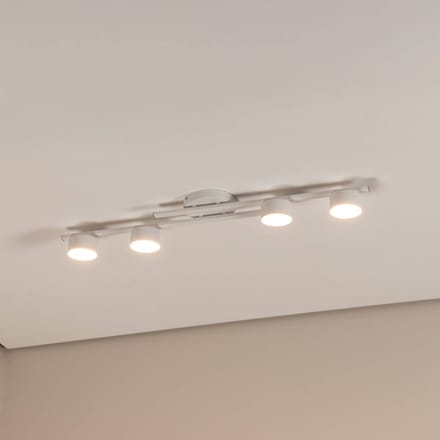 EMIBIG LIGHTING Plafondlamp Fragment, wit, lengte 86 cm, metaal, 4-lamps.