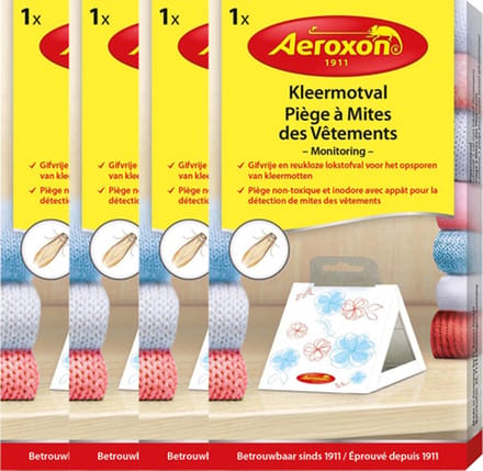 Aeroxon Kleermotval - 4 Stuks