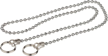 KIRCHHOFF Afvoerplug Ketting - Chroom - 600 mm - Met 2 Ringen